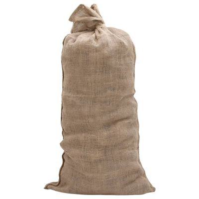 vidaXL Jutesäckar 10 st 65x135 cm 100% jute 220 gsm