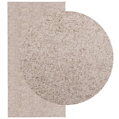 vidaXL Ryamatta PAMPLONA lång lugg modern beige 100x200 cm