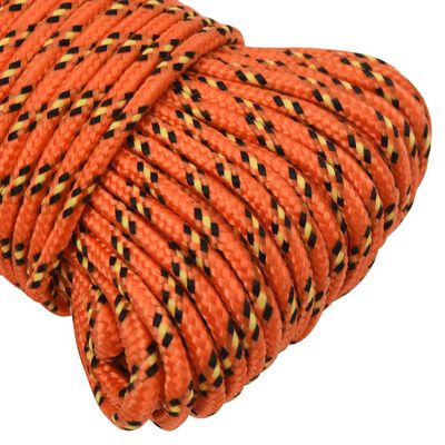 vidaXL Båtlina orange 5 mm 250 m polypropylen