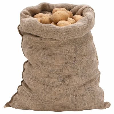 vidaXL Jutesäckar 10 st 60x105 cm 100% jute 220 gsm