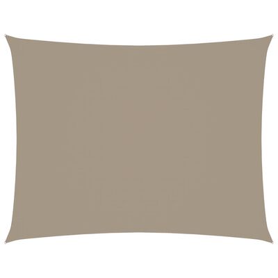 vidaXL Solsegel oxfordtyg rektangulärt 2,5x3,5 m taupe