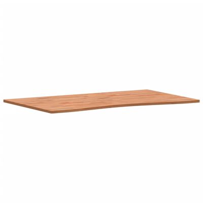 vidaXL Bordsskiva 100x(55-60)x1,5 cm massivt bokträ