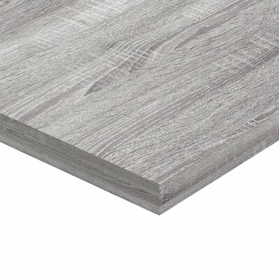 vidaXL Vägghyllor 4 st grå sonoma 40x20x1,5 cm konstruerat trä