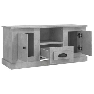 vidaXL Tv-bänk betonggrå 100x35,5x45 cm konstruerat trä