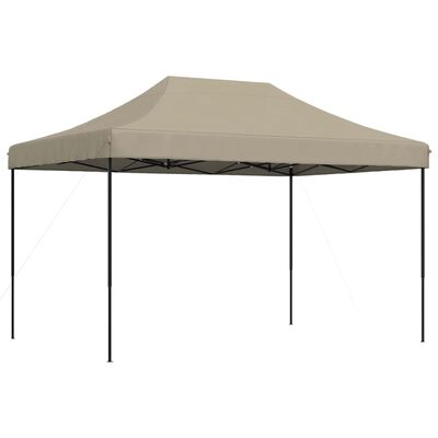 vidaXL Pop-Up hopfällbart partytält 410x279x315 cm taupe