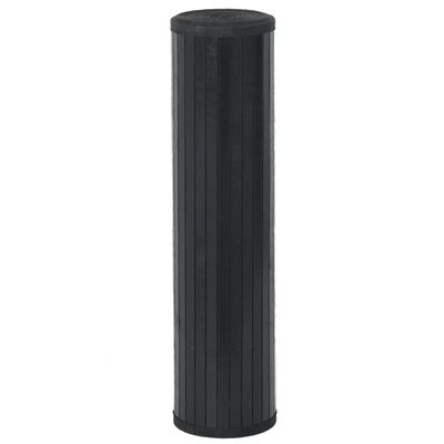vidaXL Matta rektangulär svart 60x400 cm bambu