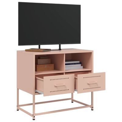 vidaXL TV-skåp rosa 68x39x60,5 cm stål