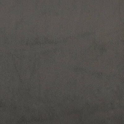 vidaXL Pocketresårmadrass mörkgrå 100x200x20 cm sammet