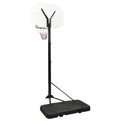 vidaXL Basketkorg med stativ vit 258-363 cm polyeten