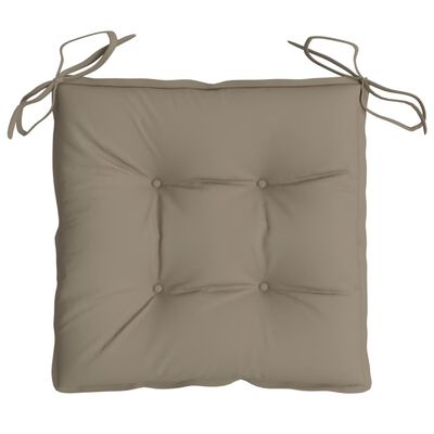 vidaXL Stolsdynor 2 st taupe 40x40x7 cm oxfordtyg