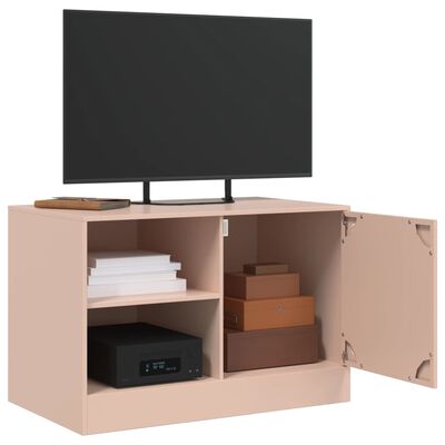 vidaXL TV-skåp rosa 67x39x44 cm stål