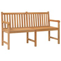 vidaXL Trädgårdsbänk 150 cm massiv teak