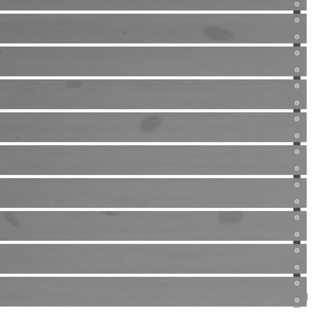 vidaXL Loungegrupp för trädgården 5 delar grå massiv furu