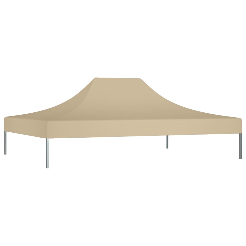 vidaXL Tak till partytält 4,5x3 m beige 270 g/m²