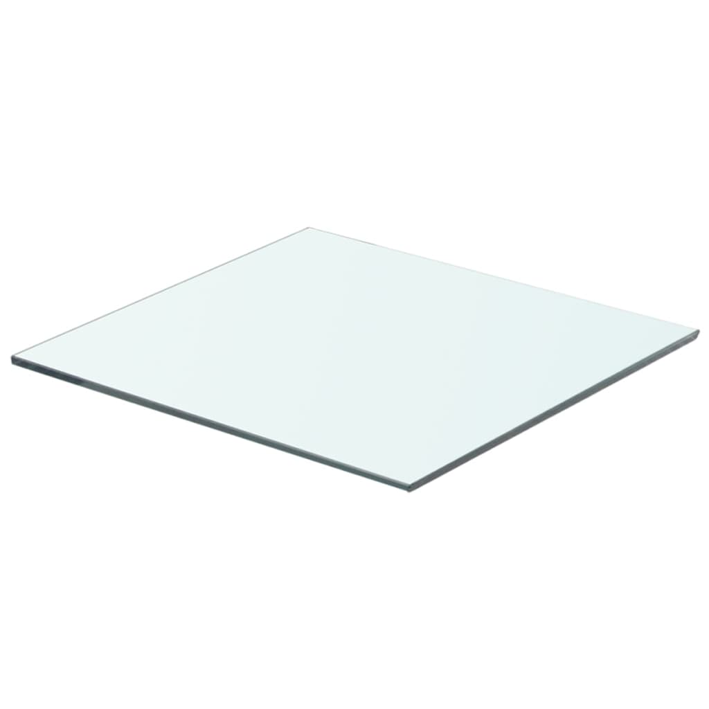 vidaXL Hyllplan 2 st glas genomskinlig 40x30 cm