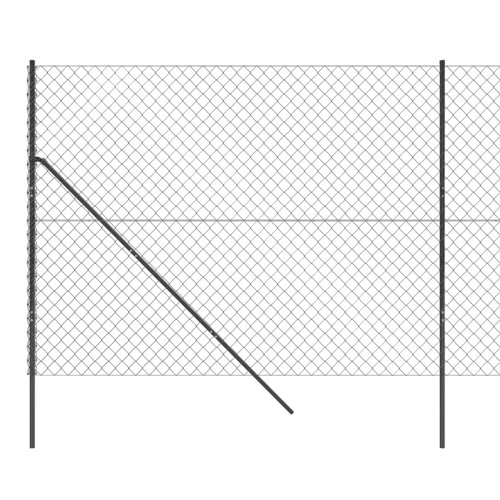 vidaXL Gunnebostängsel antracit 2x10 m