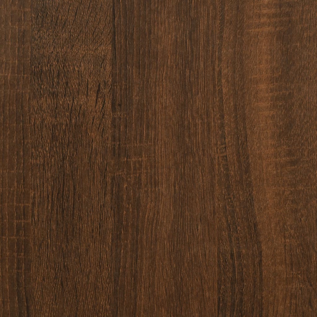 vidaXL Skänk 2 st brun ek 60x35x70 cm konstruerat trä