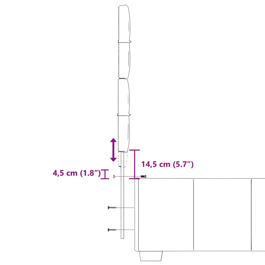 vidaXL Ramsäng med madrass svart 80x200 cm tyg