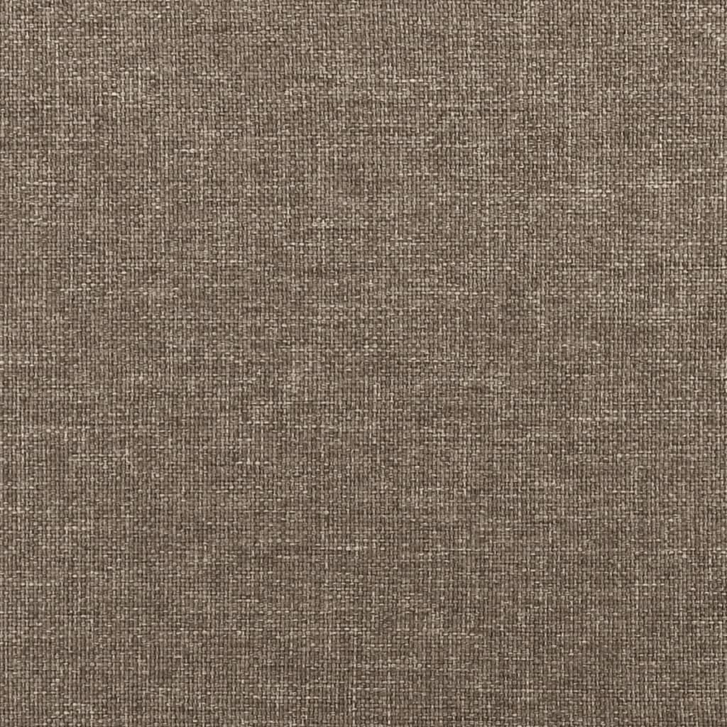 vidaXL Huvudgavlar 2 st taupe 100 x 5 x 78/88 cm tyg