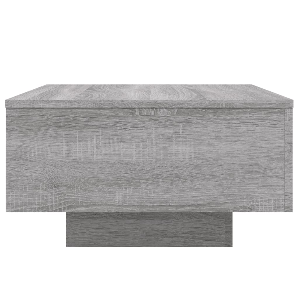 vidaXL Soffbord grå 55x55x31 cm konstruerat trä
