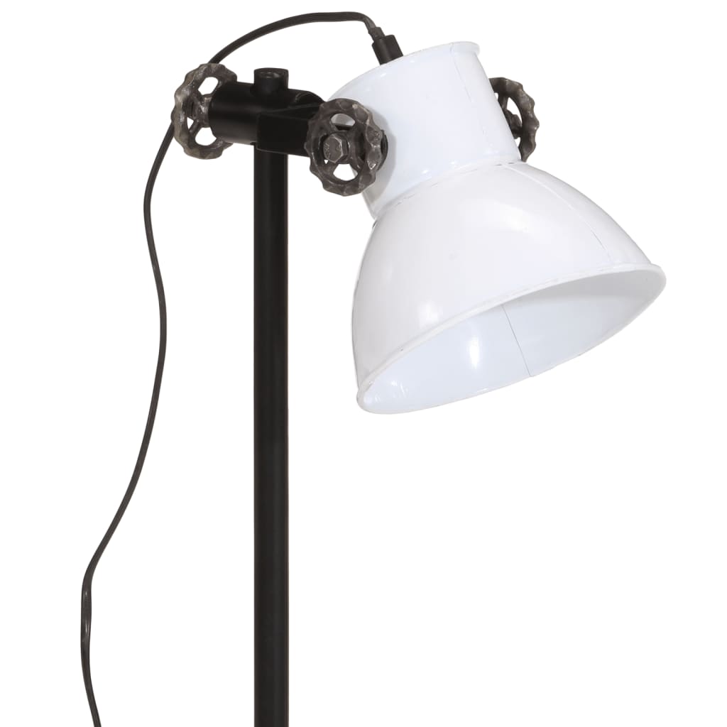 vidaXL Skrivbordslampa 25 W vit 15x15x55 cm E27