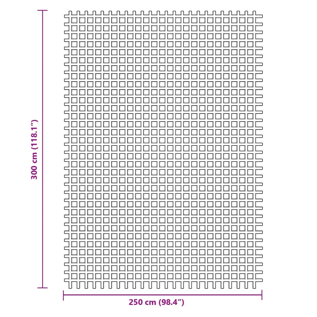 vidaXL Campingmatta antracit 3x2,5 m