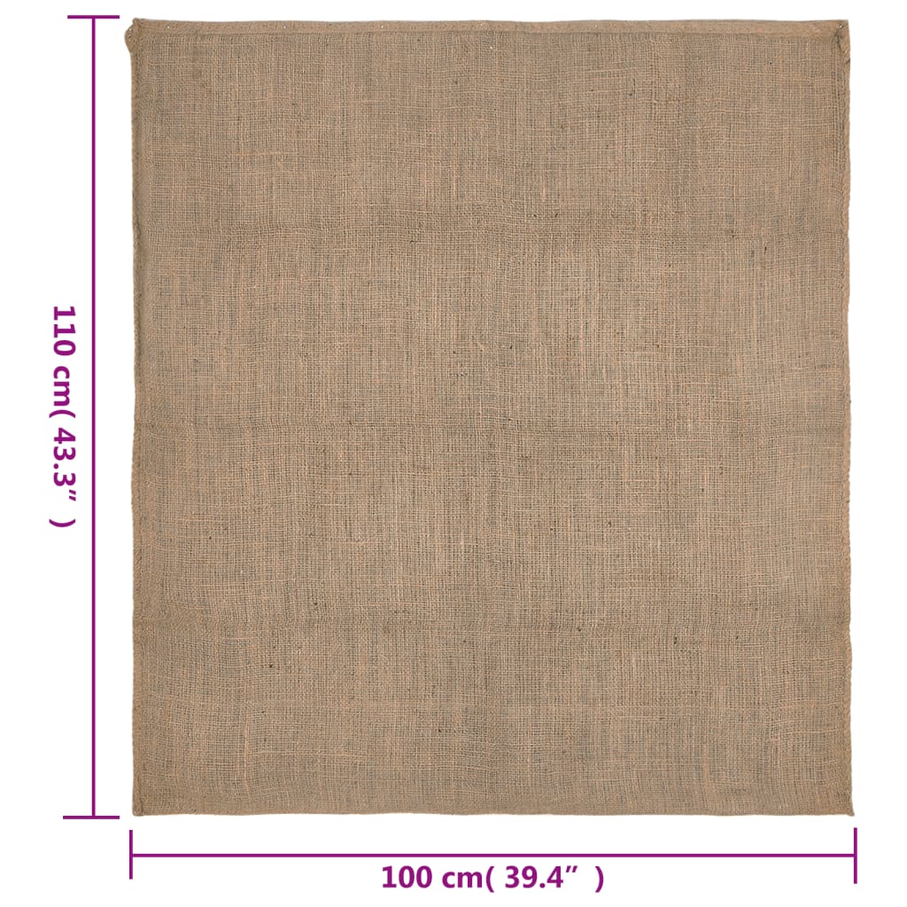 vidaXL Jutesäckar 30 st 100x110 cm 100% jute 220 gsm