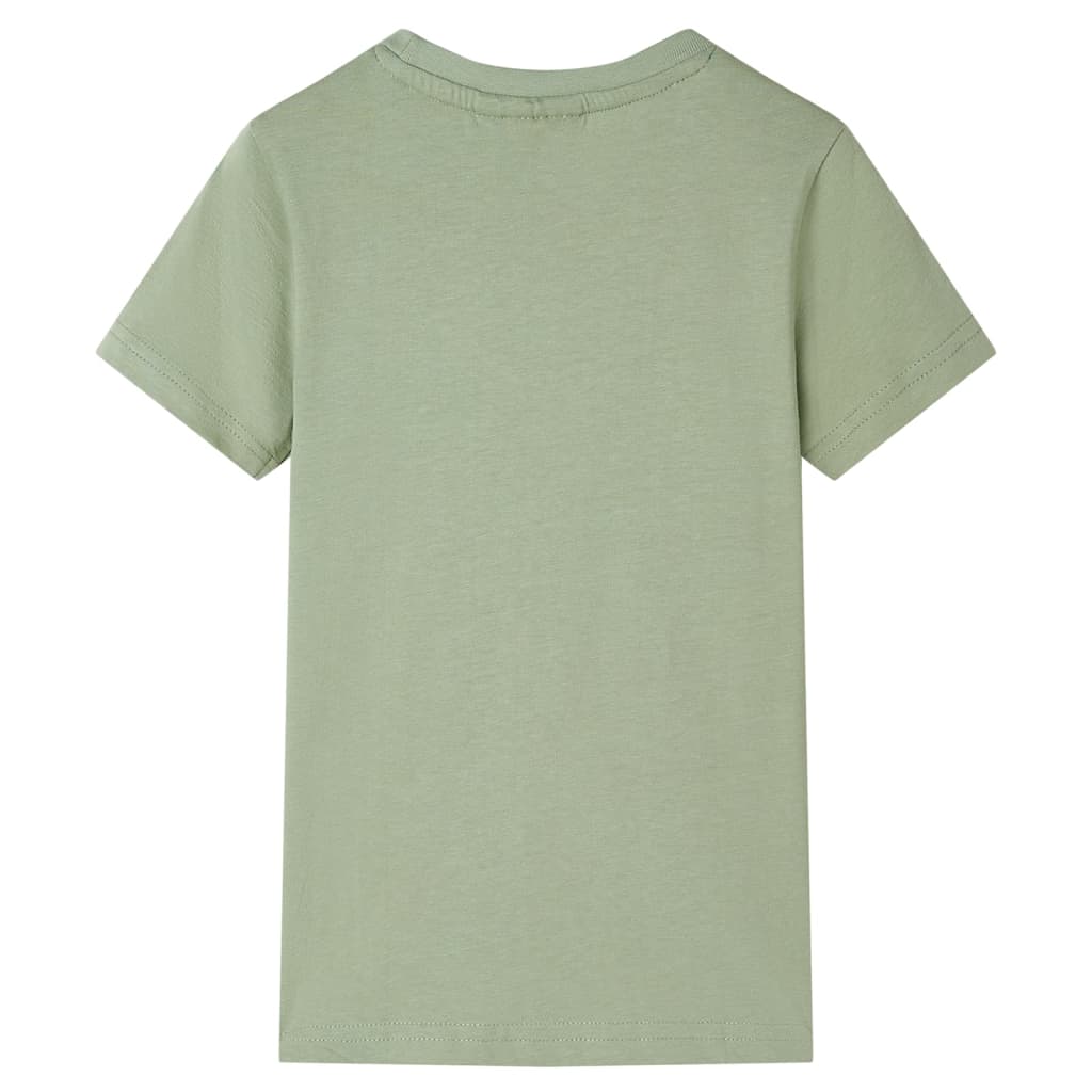 T-shirt för barn ljus khaki 104