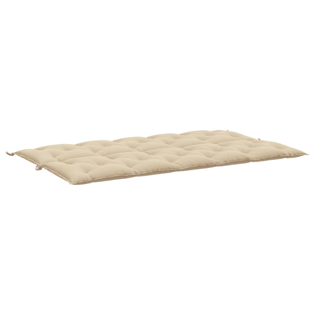 vidaXL Bänkdyna för trädgården beige 180x(50+50)x7 cm oxfordtyg