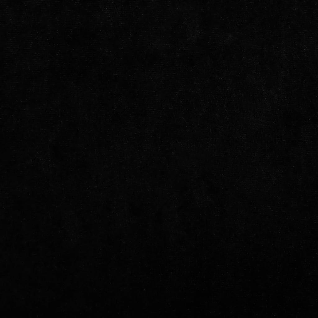 vidaXL Barnsoffa svart 70x45x30 cm sammet