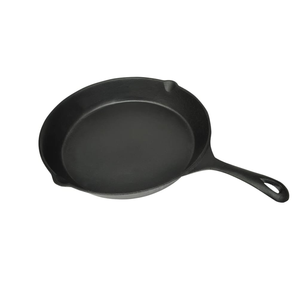 vidaXL Gjutjärnspanna grill 30 cm rund