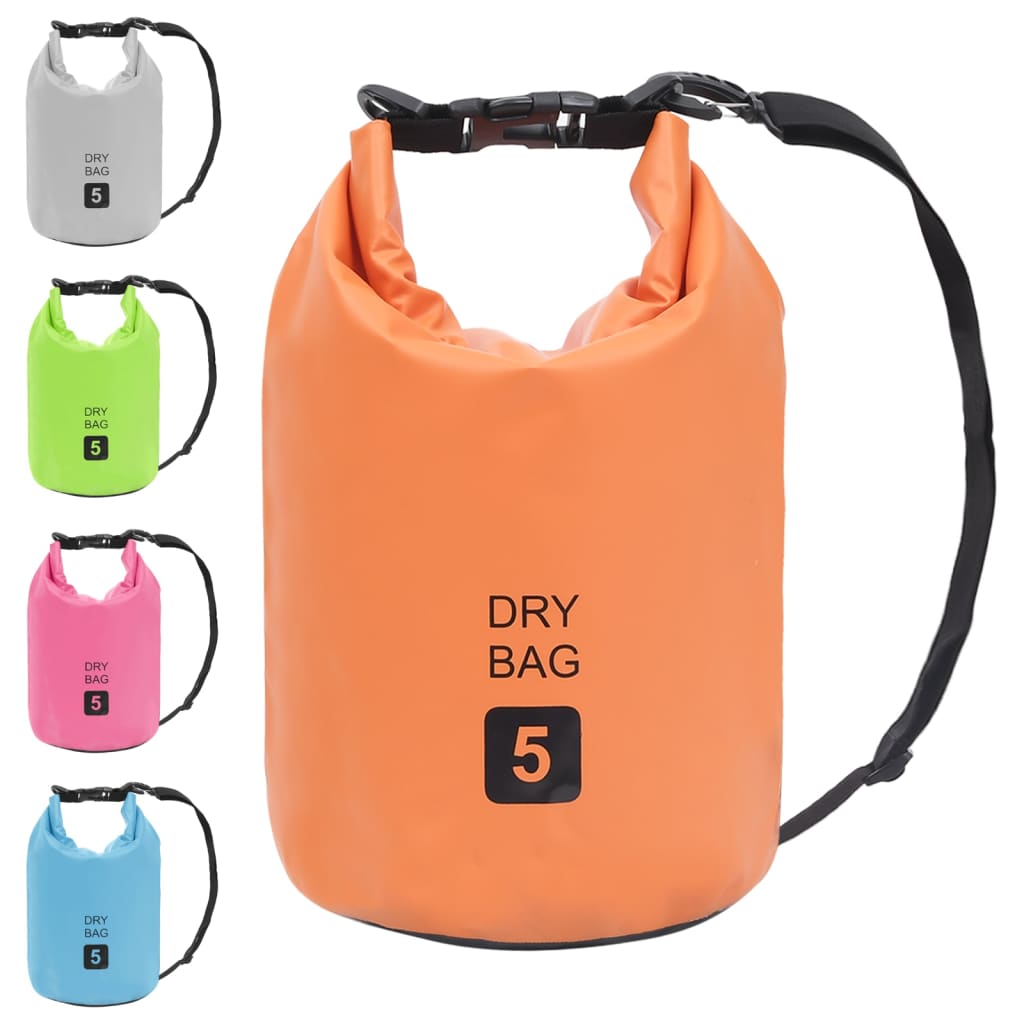 vidaXL Vattentät packpåse orange 5 L PVC