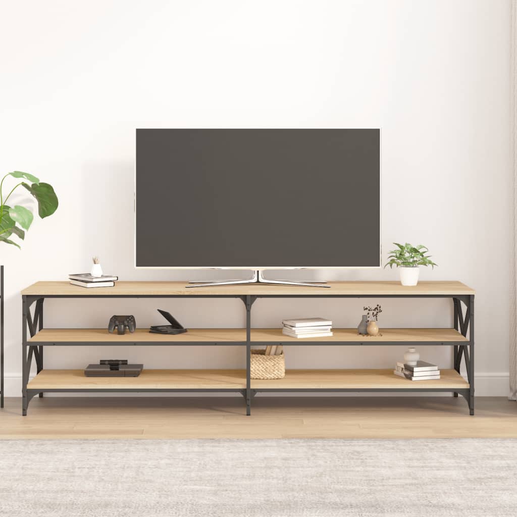 vidaXL Tv-bänk sonoma-ek 180x40x50 cm konstruerat trä