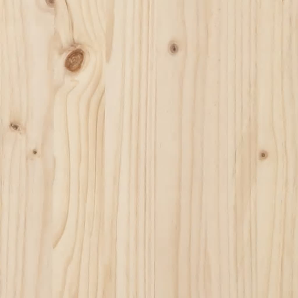 vidaXL Sängram med huvudgavel 100x200 cm massivt trä