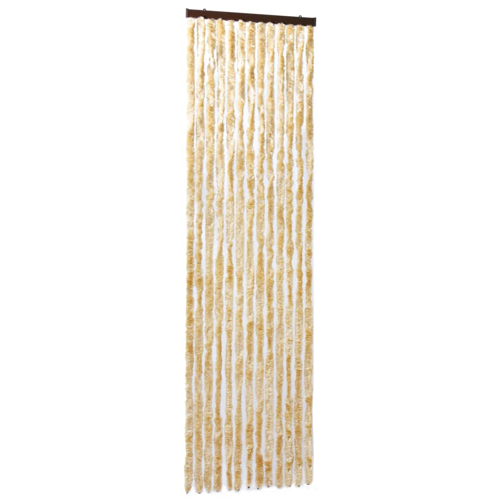 vidaXL Insektsdraperi beige 56x185 cm chenille