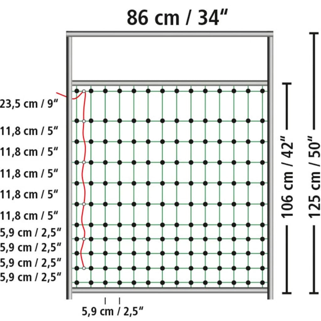 Kerbl Grind för elstängsel 95-125 cm 446518