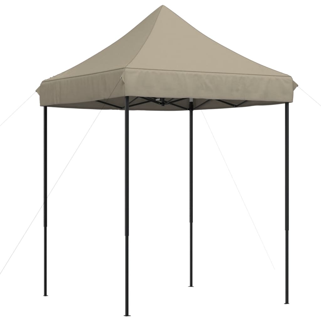 vidaXL Pop-Up hopfällbart partytält 200x200x306 cm taupe