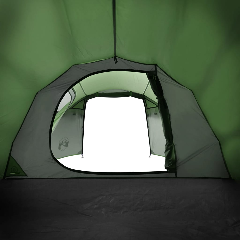 vidaXL Campingtält tunnel 3 personer grön vattentätt