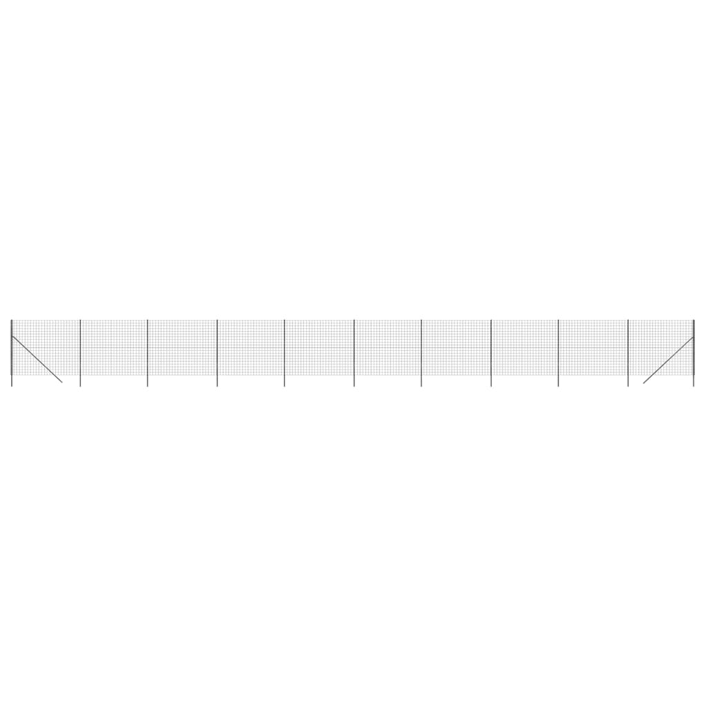 vidaXL Stängsel antracit 1,8x25 m galvaniserat stål