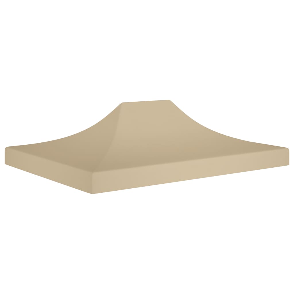 vidaXL Tak till partytält 4,5x3 m beige 270 g/m²