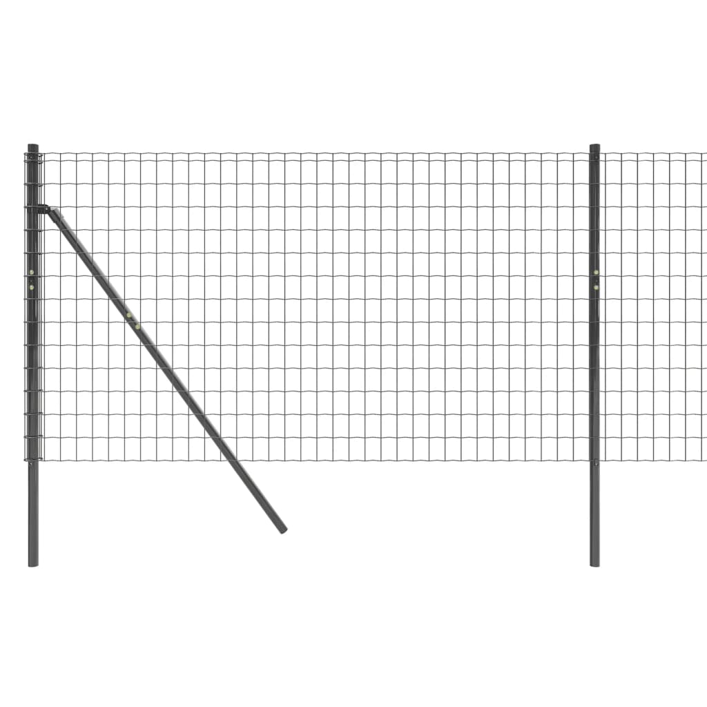 vidaXL Stängsel antracit 1,1x10 m galvaniserat stål