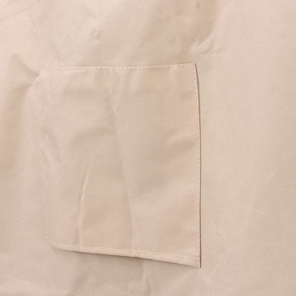 vidaXL Överdrag till trädgårdsmöbler beige Ø 213x71 cm 600D oxford