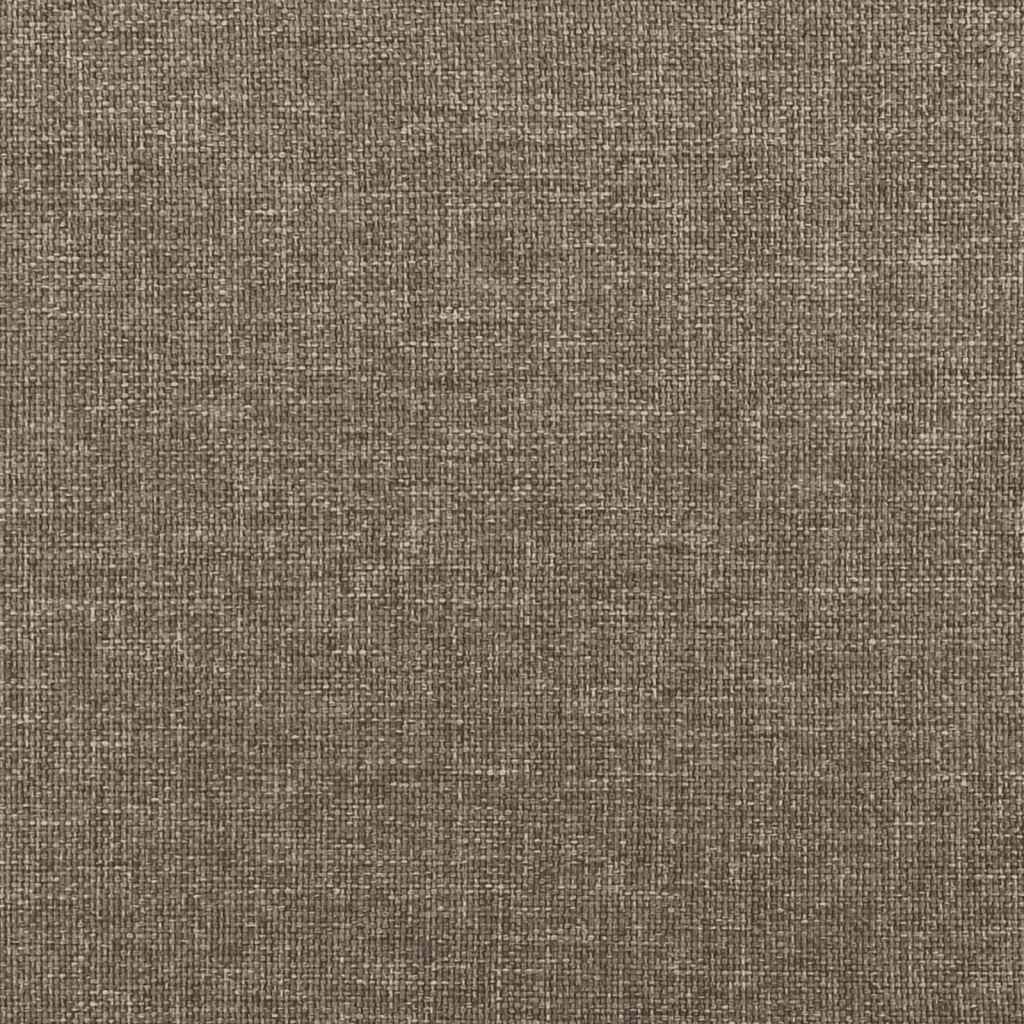 vidaXL Ramsäng med madrass taupe 200x200 cm tyg