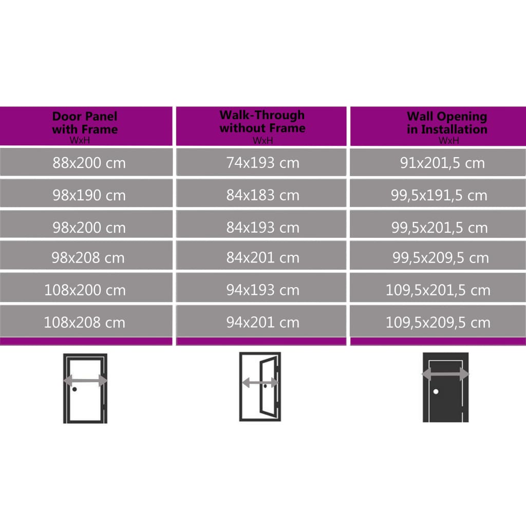 vidaXL Ytterdörr antracit 108x200 cm PVC