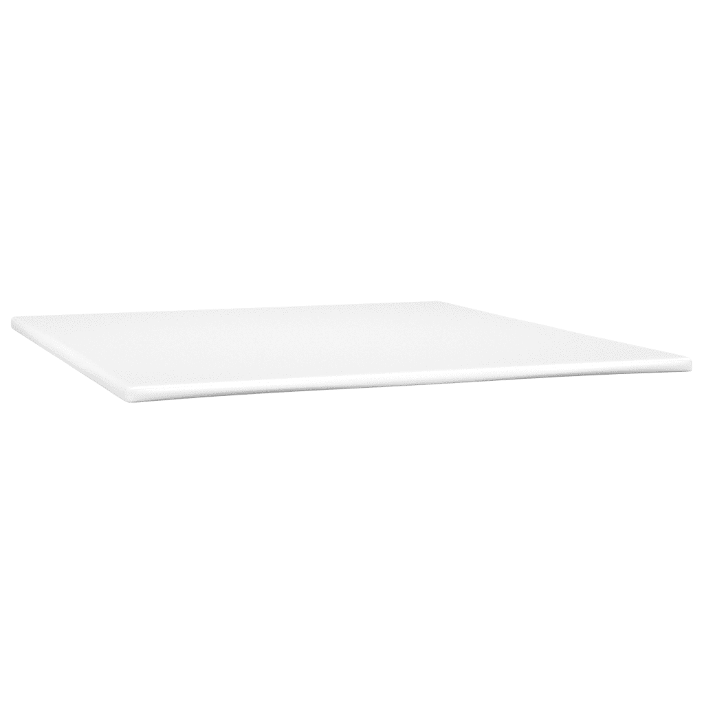 vidaXL Ramsäng med madrass & LED mörkgrå 180x200 cm tyg
