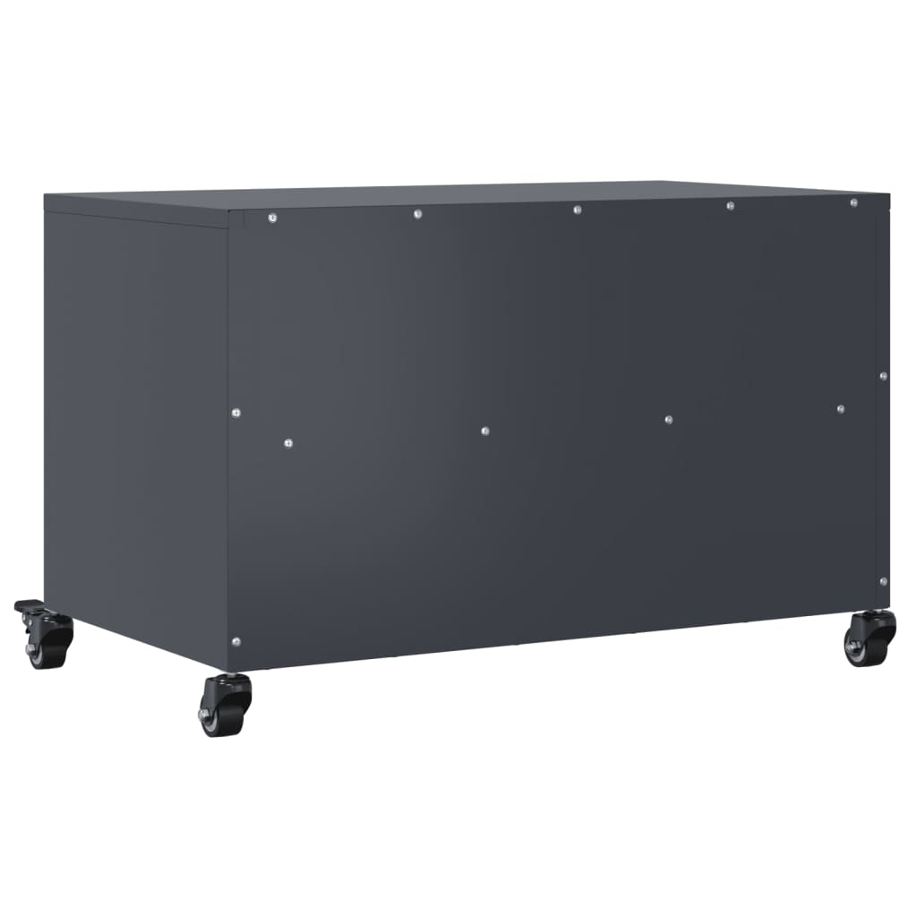 vidaXL Tv-bänk antracit 68x39x43,5 cm stål