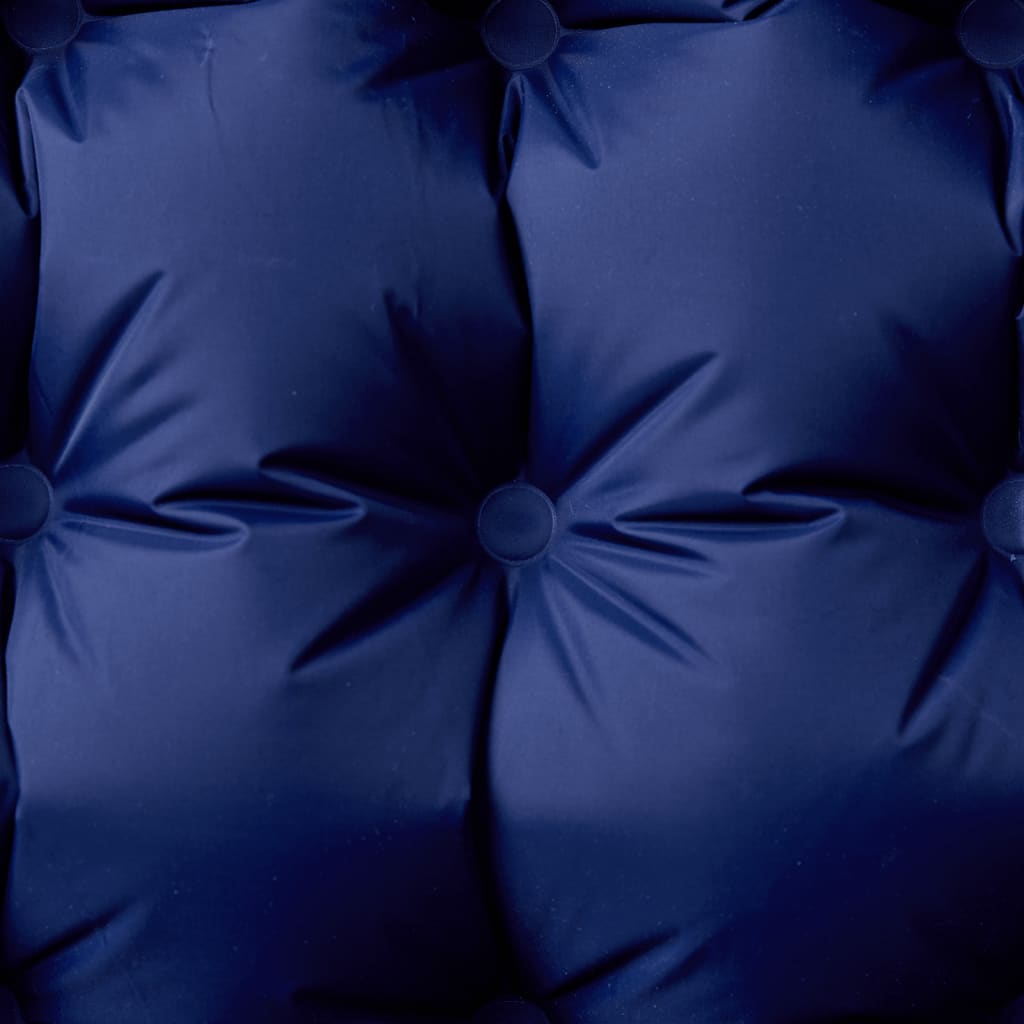 vidaXL Självuppblåsande campingmadrass med kudde 1 person marinblå