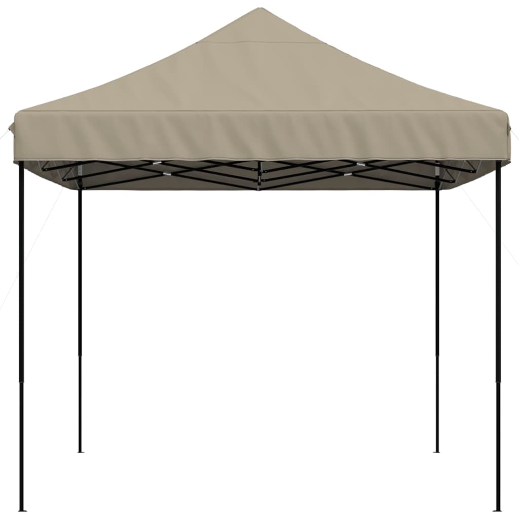 vidaXL Pop-Up hopfällbart partytält 410x279x315 cm taupe