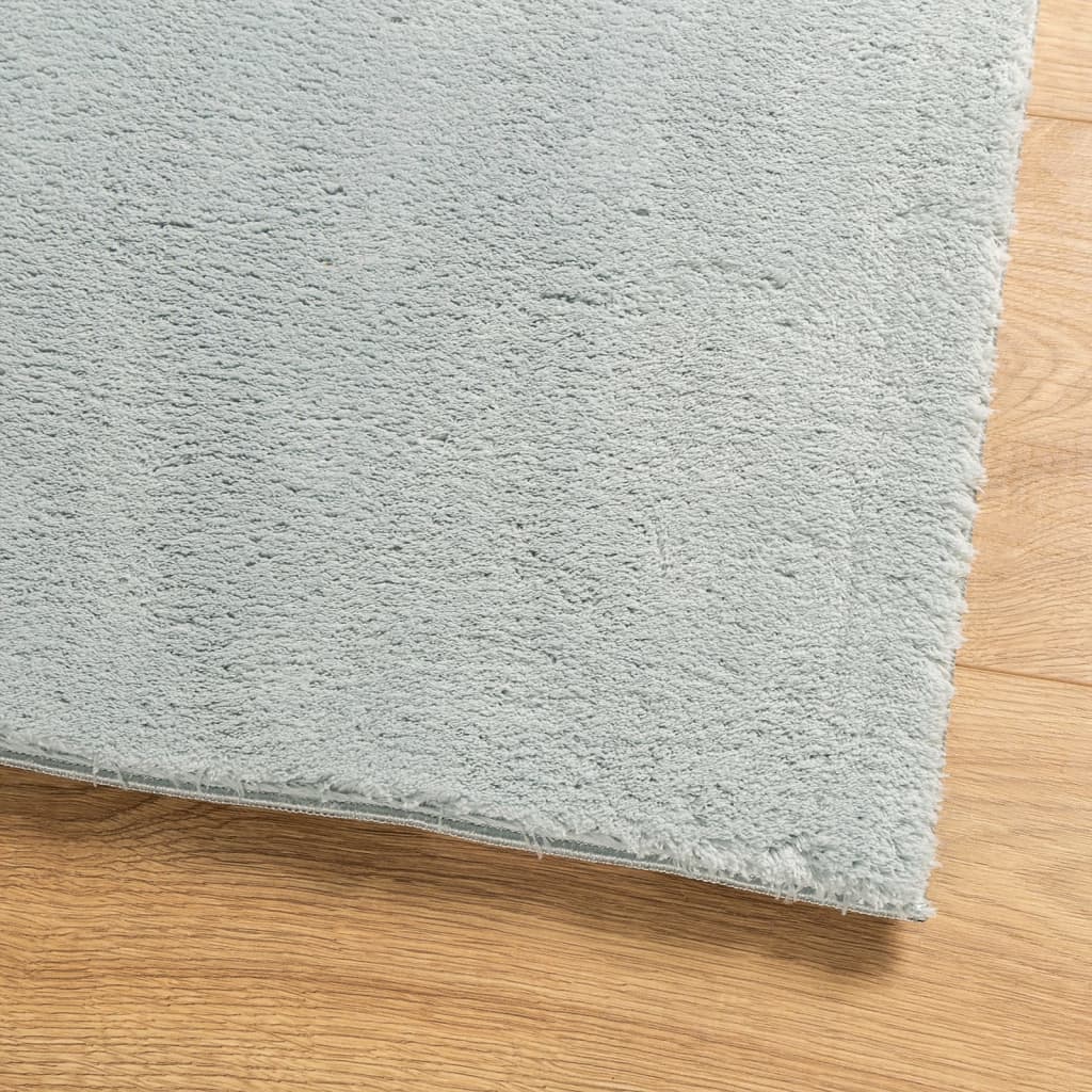 vidaXL Mjuk matta HUARTE med kort lugg tvättbar blå 240x340 cm