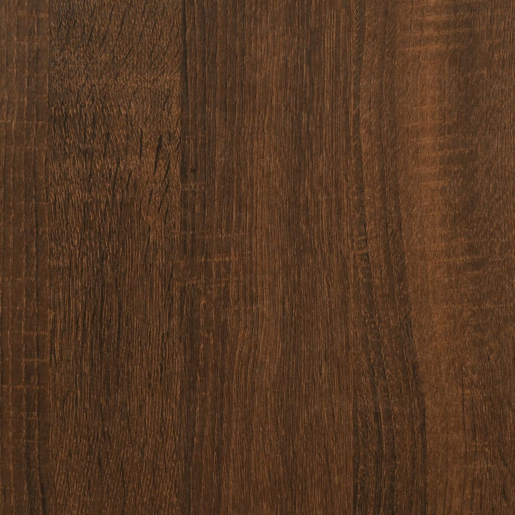 vidaXL Förvaringsbänk brun ek 62x42x46 cm konstruerat trä